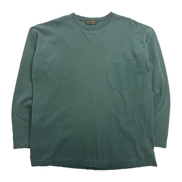 Vintage Eddie Bauer Faded Pocket Longsleeve Shirt XL - Picture 1 of 3